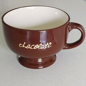 Harbor East Oversized "Let Us Entertain You" Embossed Chocolate Mug/Candy Bowl
